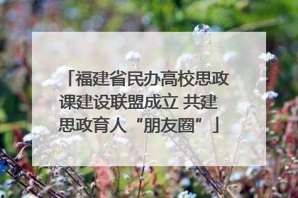福建省民办高校思政课建设联盟成立 共建思政育人“朋友圈”